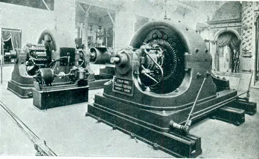 Westinghouse 500HP AC Generator 1893 (Source: teslasociety)